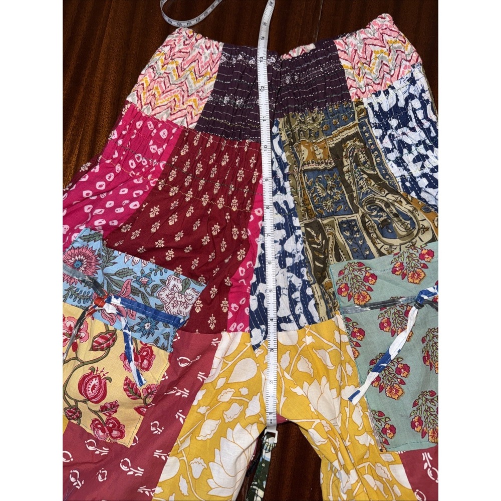Kathmandu Kantha Balloon Pants Women's OS Xs-L Patchwork Indian Cotton NWT - Picture 8 of 8